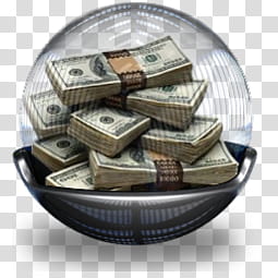 Sphere   , banknote bundle on basket illustration transparent background PNG clipart