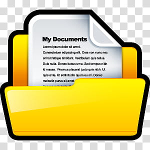 Sleek XP Folders, My Documents icon transparent background PNG clipart