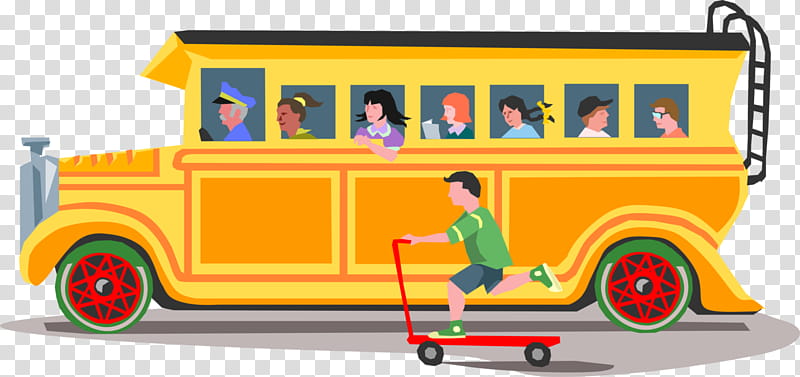 Cartoon School Bus, School
, Doubledecker Bus, Yellow, Vehicle, Cartoon, Electric Motor, Transport transparent background PNG clipart
