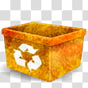 Human O Grunge, orange-user-trash icon transparent background PNG clipart