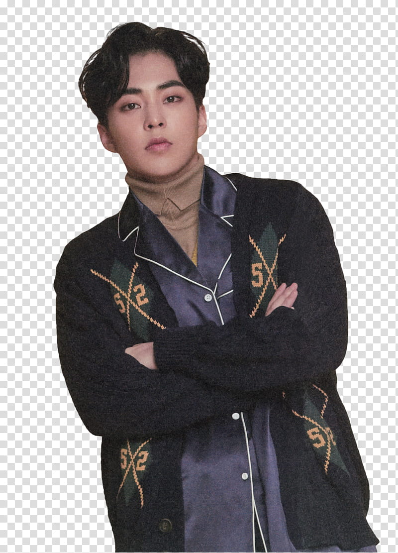 Xiumin EXO Season Greetings , man posing for transparent background PNG clipart