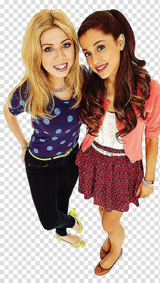 Sam y Cat , Ariana Grande standing beside woman transparent background PNG clipart