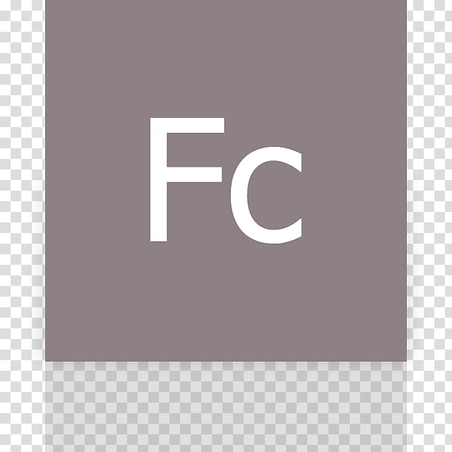 Metro UI Icon Set  Icons, Adobe Flash Catalyst_mirror, gray background with fc text overlay transparent background PNG clipart