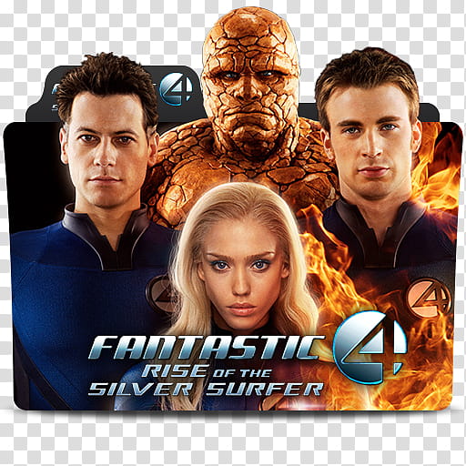 MARVEL Fantastic Four Folder Icon , fantasticfourriseofthesilversurfer-a transparent background PNG clipart
