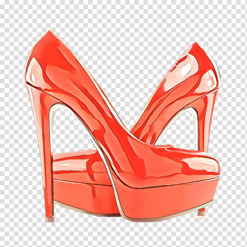 Orange, Footwear, High Heels, Red, Basic Pump, Shoe, Bridal Shoe, Sandal, Leg, Court Shoe transparent background PNG clipart