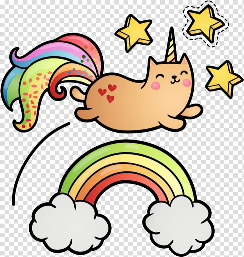 Nyan Cat, Sticker, Unicorn, Art Museum, Artist, Rainbow, Animal Figure, Tail transparent background PNG clipart