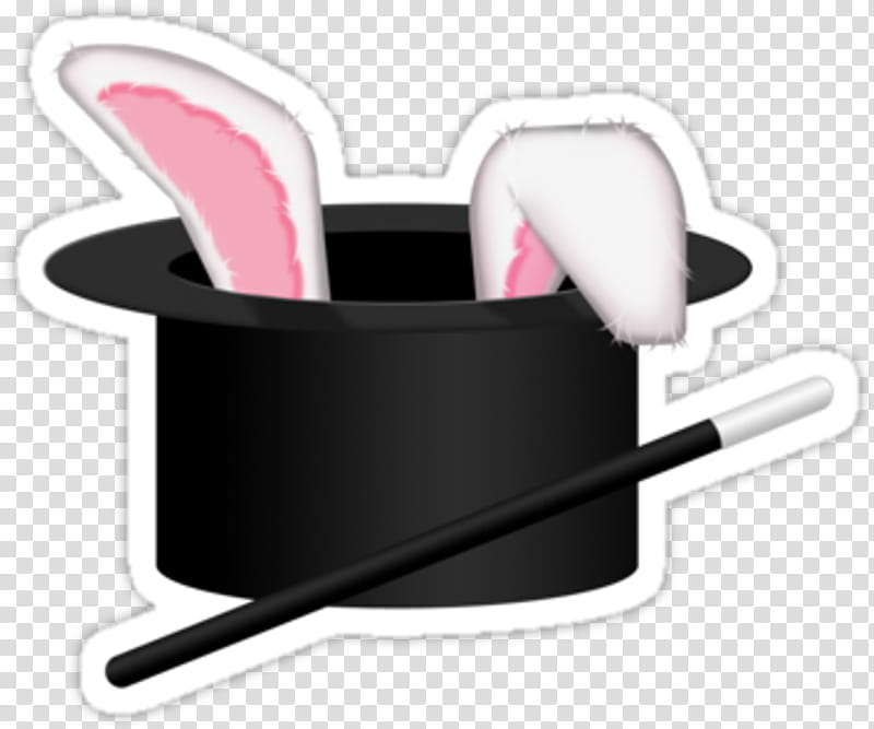 Hat, Rabbit, Hattrick, Rabbit Rabbit Rabbit, Magic, Magician, Pink, Sticker transparent background PNG clipart