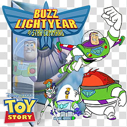 Toy Story Collections Folder Icons, Buzz Lightyear of Star Command Folder Icon V transparent background PNG clipart