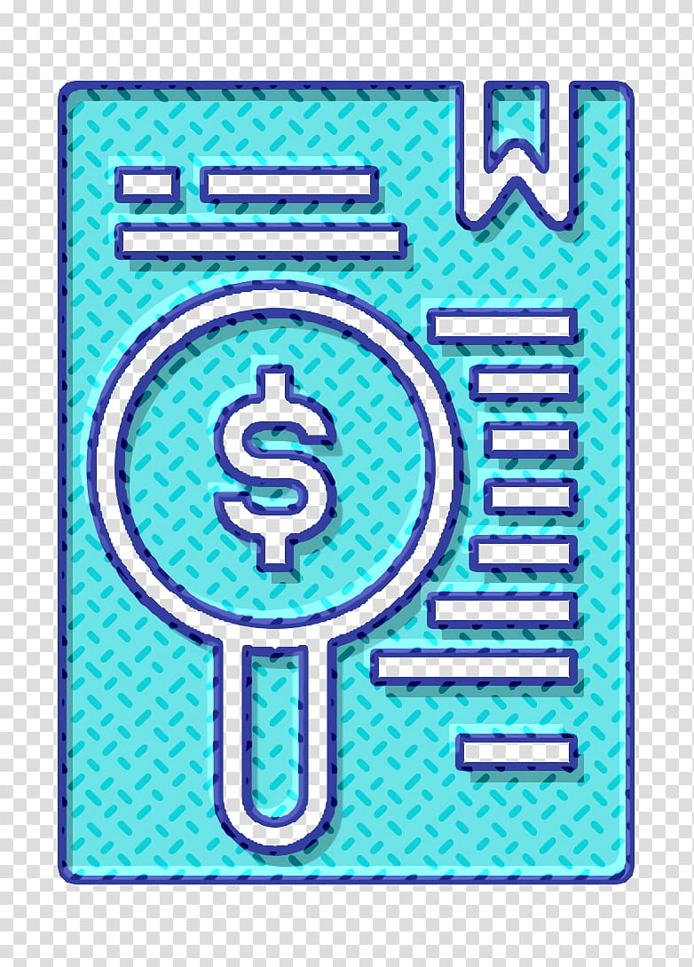 Bill And Payment icon Payment icon Search icon, Turquoise, Electric Blue transparent background PNG clipart