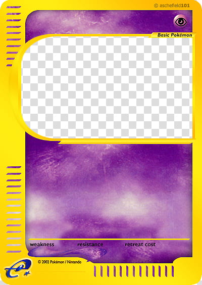 Original e Card Blank , Pokemon game card transparent background PNG clipart