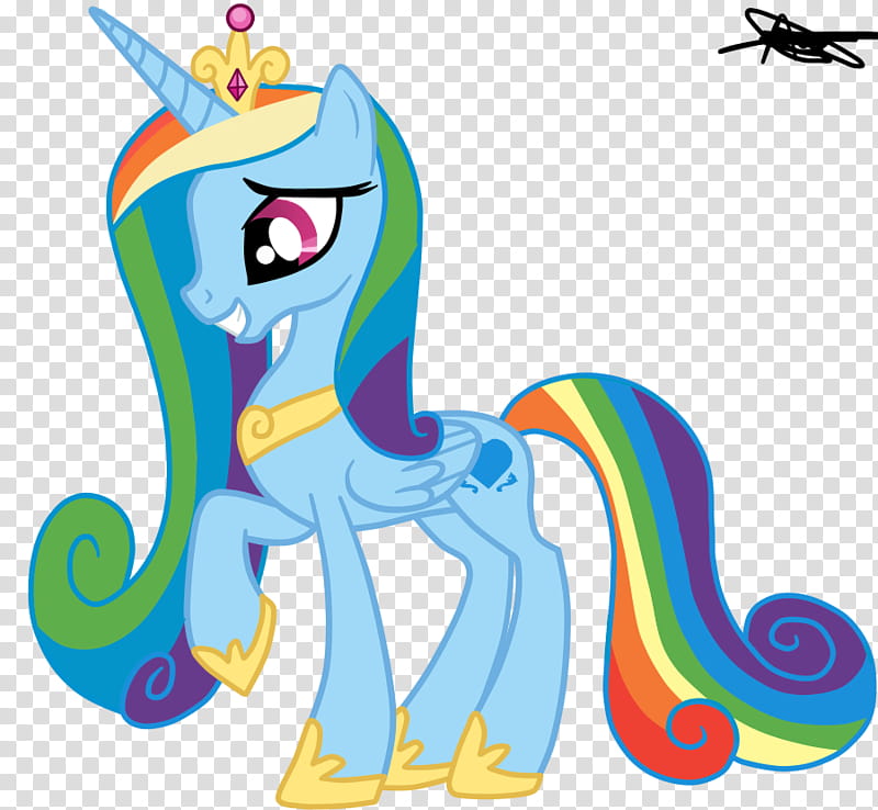 Princess Cadence Version Rainbow Dash, blue unicorn transparent background PNG clipart