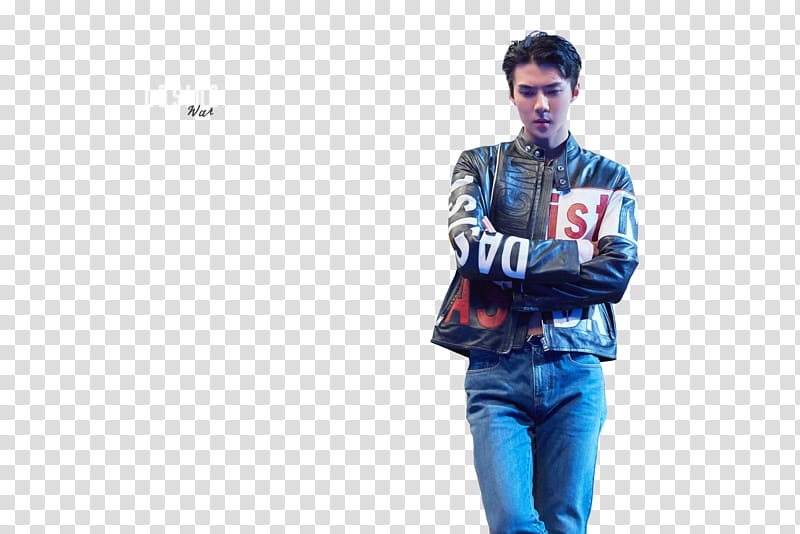 Chanyeol and Sehun We Young ,  transparent background PNG clipart