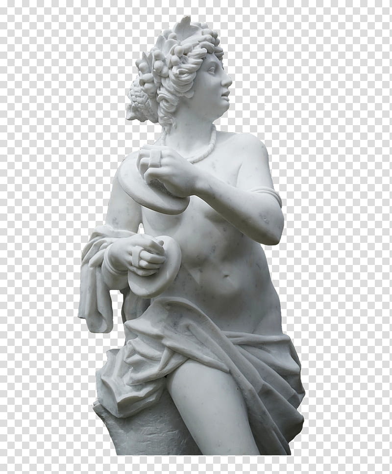 marble and stone, white concrete woman statue transparent background PNG clipart