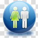 The Spherical Icon Set, users , male and female icon transparent background PNG clipart