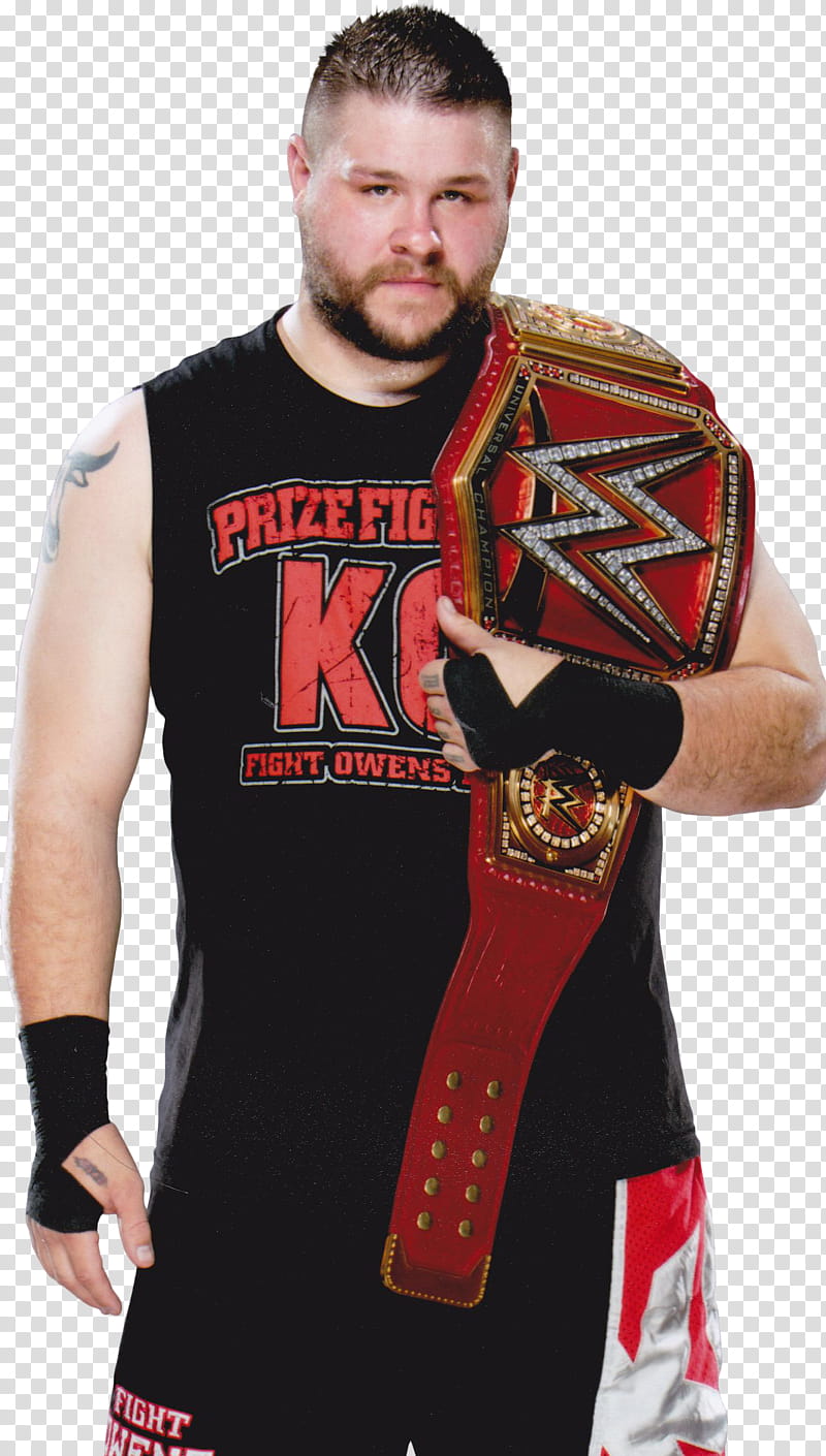 Kevin Owens WWE Universal Champion  transparent background PNG clipart