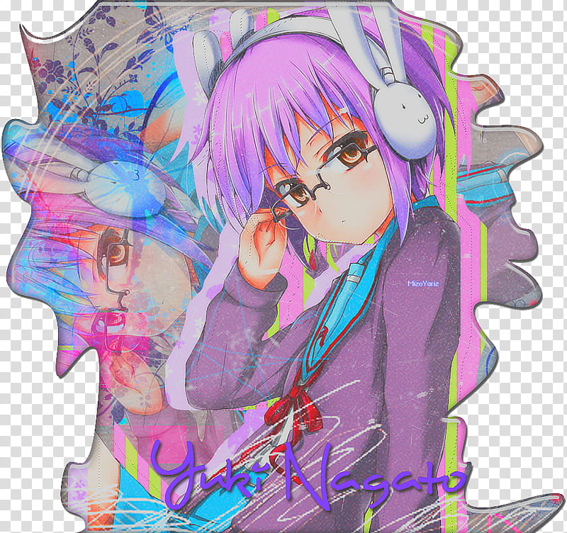 Yuki Nagato transparent background PNG clipart