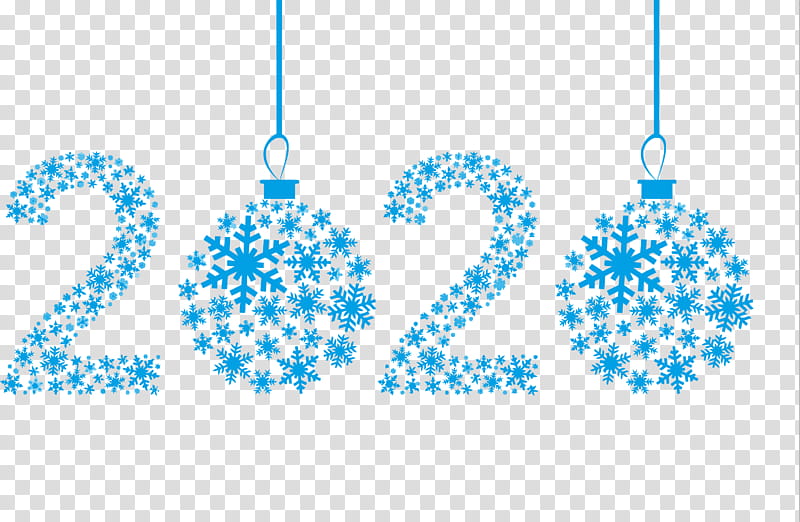 happy new year 2020 happy 2020 2020, Blue, Text, Turquoise, Aqua, Ornament, Holiday Ornament, Line transparent background PNG clipart