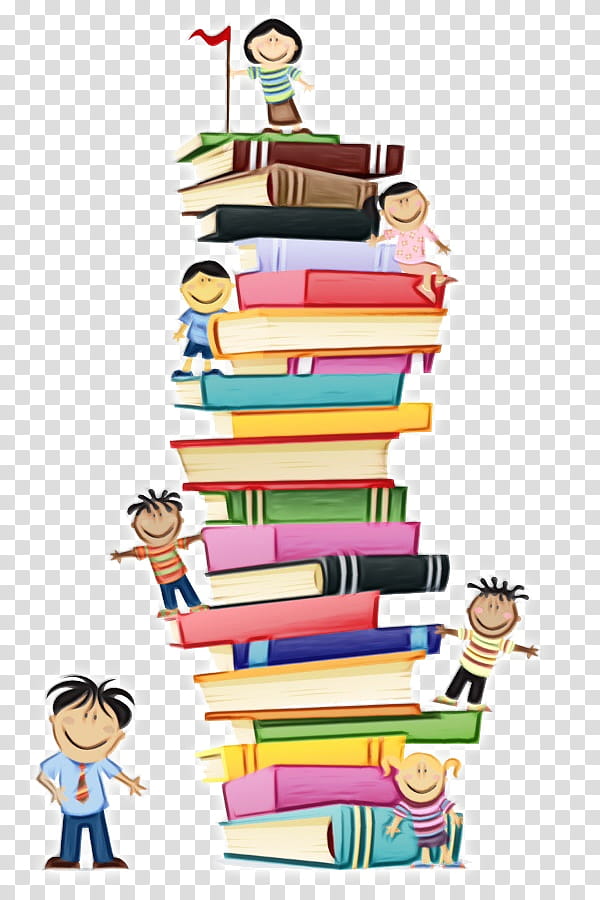 stack of childrens books clip art