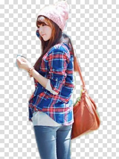 Recursos de ChiHoon y Shin Yeong, woman carrying red leather sling bag transparent background PNG clipart