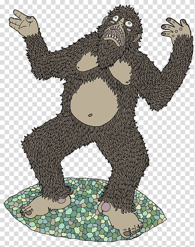 Gorilla, Bear, Cartoon, Tree, Ape, Great Apes, Animal Figure transparent background PNG clipart