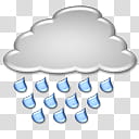 Aero Cyberskin Weather Release, gray cloud icon transparent background PNG clipart