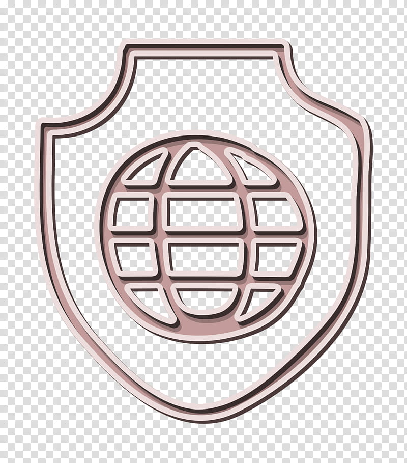 global icon globe icon protection icon, Safety Icon, Secure Icon, Security Icon, Shield Icon, Line, Meter, Emblem transparent background PNG clipart