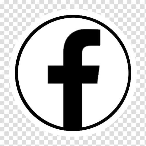 Facebook Social Media Icons, Logo, Facebook Messenger, MySpace, Line, Area, Symbol, Black And White transparent background PNG clipart