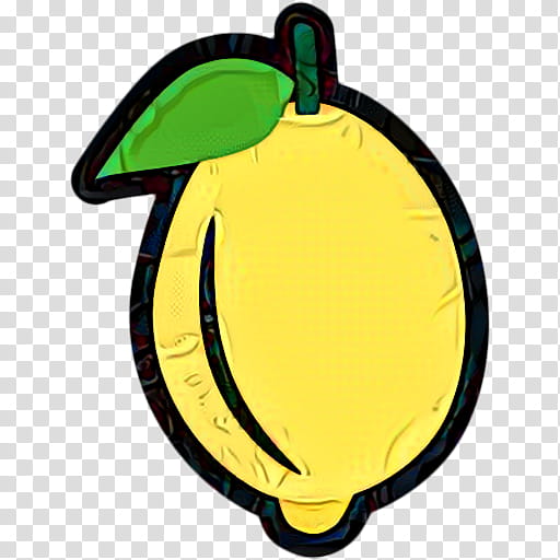 Food Pixel Art, Lemon, Lemon Battery, Cartoon, Fruit, Yellow, Green, Pear transparent background PNG clipart