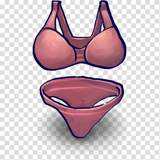 Woman in red bra and panty transparent background PNG clipart