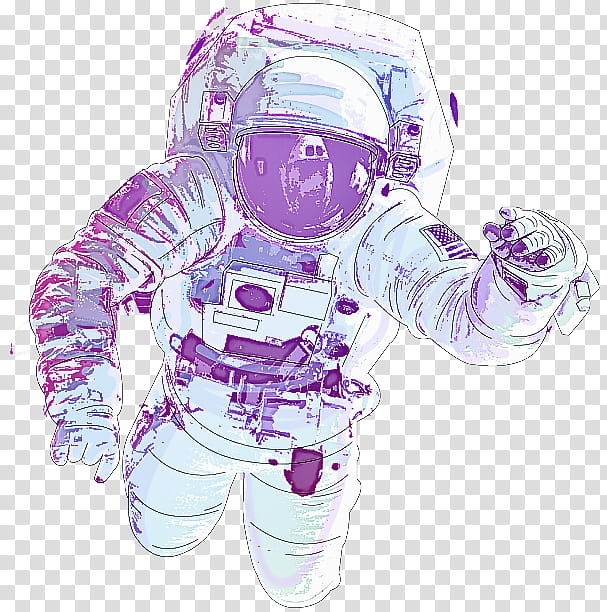 Astronaut, Astronaut, Purple, Violet, Technology, Fictional Character, Space, Personal Protective Equipment transparent background PNG clipart
