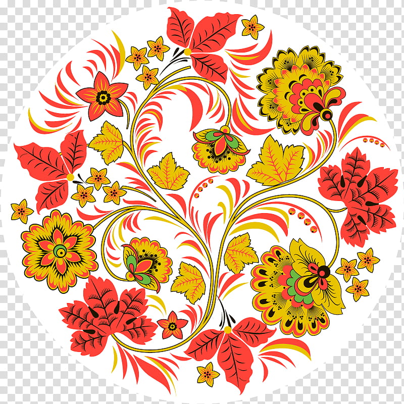 Flowers, Drawing, Ornament, Khokhloma, Painting, Cut Flowers, Floral Design, Plant transparent background PNG clipart