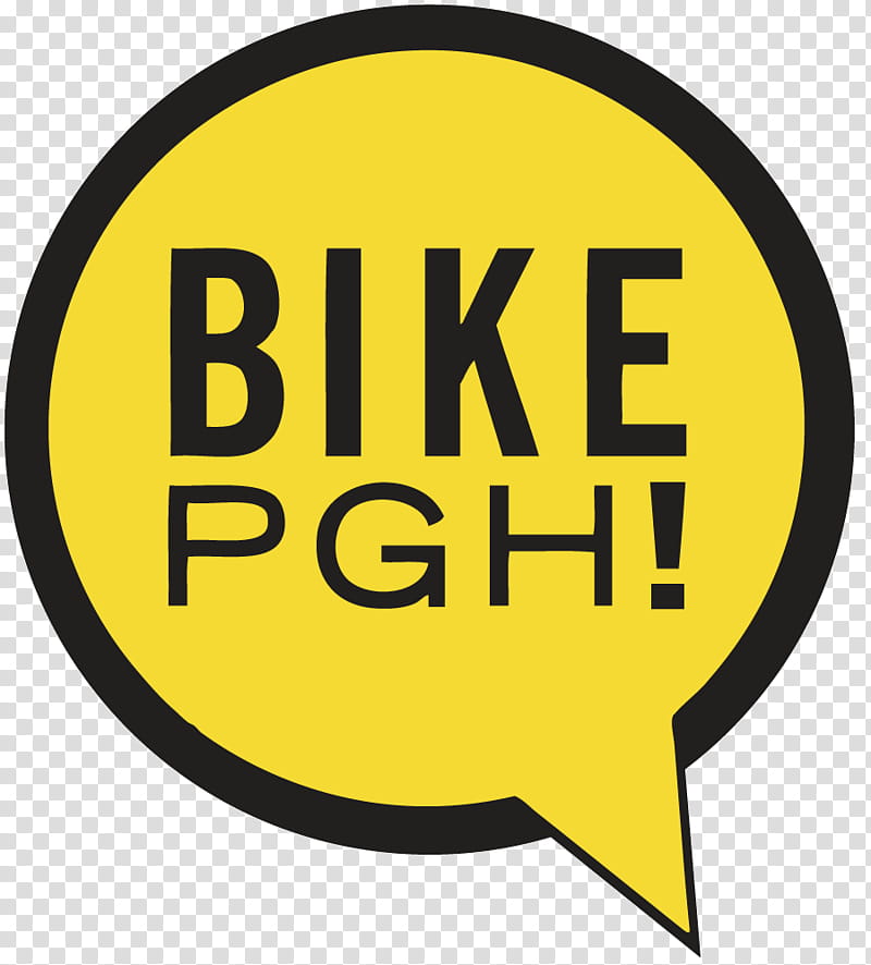 Bike, Logo, Bike Pittsburgh, Bicycle, Complete Streets, Yellow, Text, Sign transparent background PNG clipart