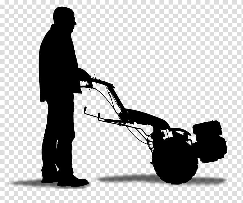 Car Vehicle, Silhouette, Angle, Cartoon, Outdoor Power Equipment, Lawn Mower, Tool, Blackandwhite transparent background PNG clipart