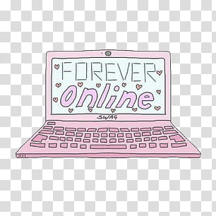 OVERLAYS, pink and white laptop transparent background PNG clipart