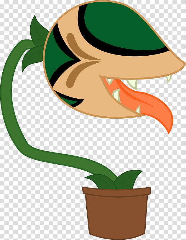 Green Leaf, Flower, Plant Stem, Plants, Piranha, Cartoon, Character, July transparent background PNG clipart