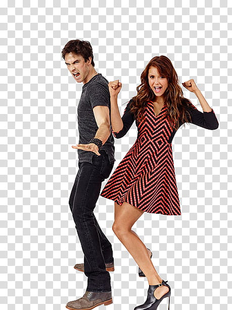 Nina Dobrev and Ian Somerhalder Render transparent background PNG clipart