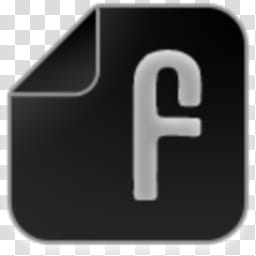 Albook extended dark , gray letter F file icon transparent background PNG clipart