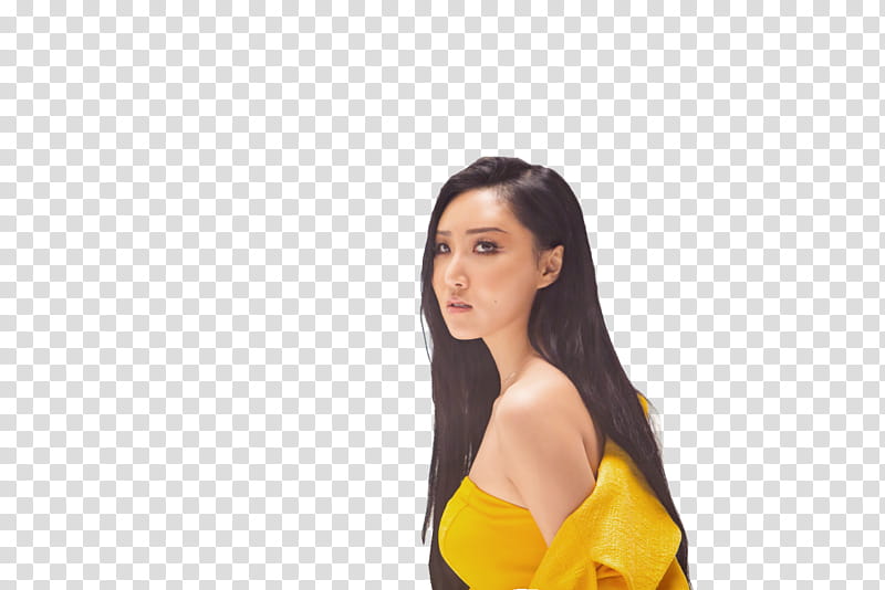 Hwasa MAMAMOO PAINT ME, woman looking at her left side transparent background PNG clipart