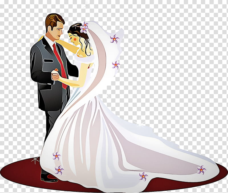 Wedding dress, Bride, Gown, Groom, Bridal Clothing, Formal Wear, Figurine, Marriage transparent background PNG clipart