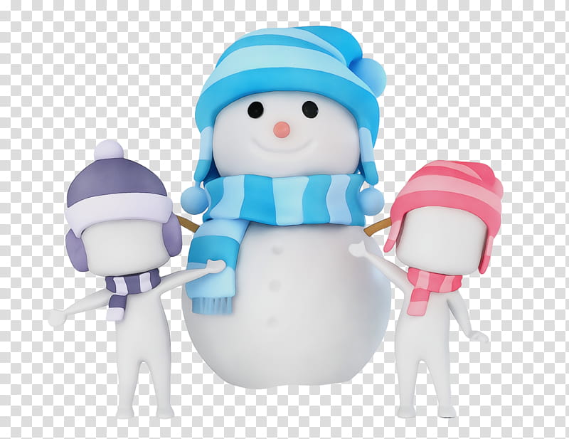 Baby toys, Watercolor, Paint, Wet Ink, Snowman, Winter
, Action Figure transparent background PNG clipart