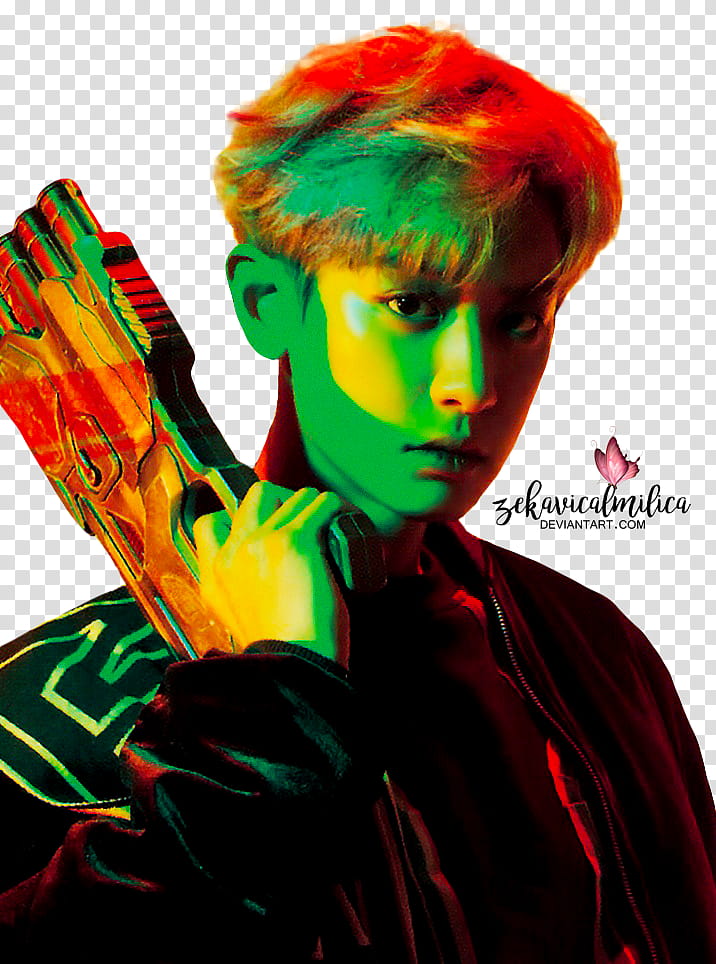 EXO Chanyeol The Power Of Music, man holding rifle transparent background PNG clipart