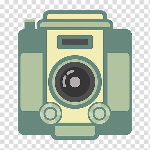 Retro Cam s, yellow and green camera illustration transparent background PNG clipart