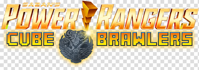 Power Rangers Cube Brawlers logo transparent background PNG clipart