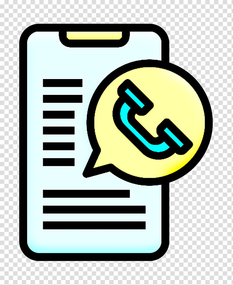 Telephone call icon Contact And Message icon Phone call icon, Line, Yellow, Symbol, Smile, Emoticon transparent background PNG clipart