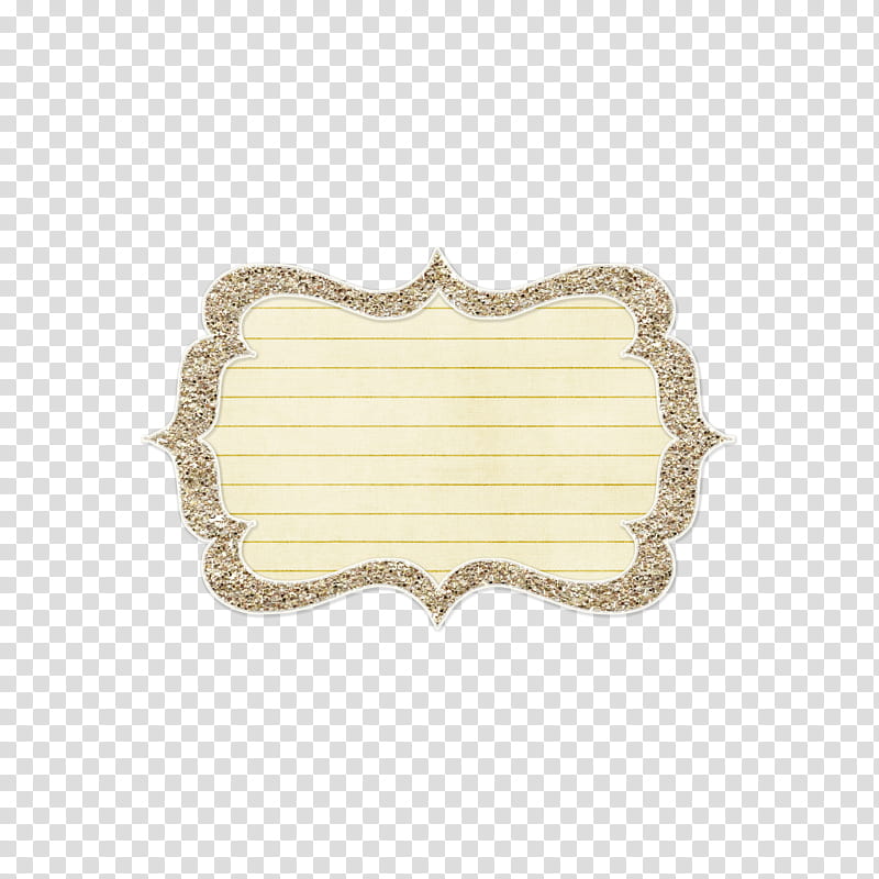 Glittery Journal Tags, beige paper template illustration transparent background PNG clipart