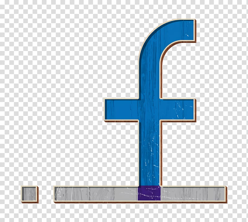 facebook icon fb icon social icon, Cross, Symbol, Religious Item, Electric Blue transparent background PNG clipart