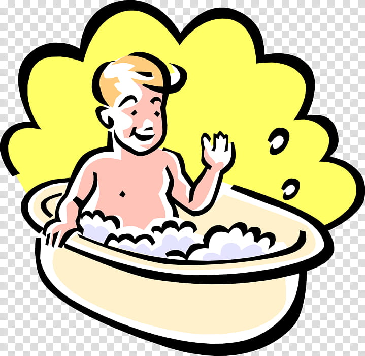 Baby, Windows Metafile, Baths, Baby Bathing, Yellow, Pleased, Happy, Finger transparent background PNG clipart