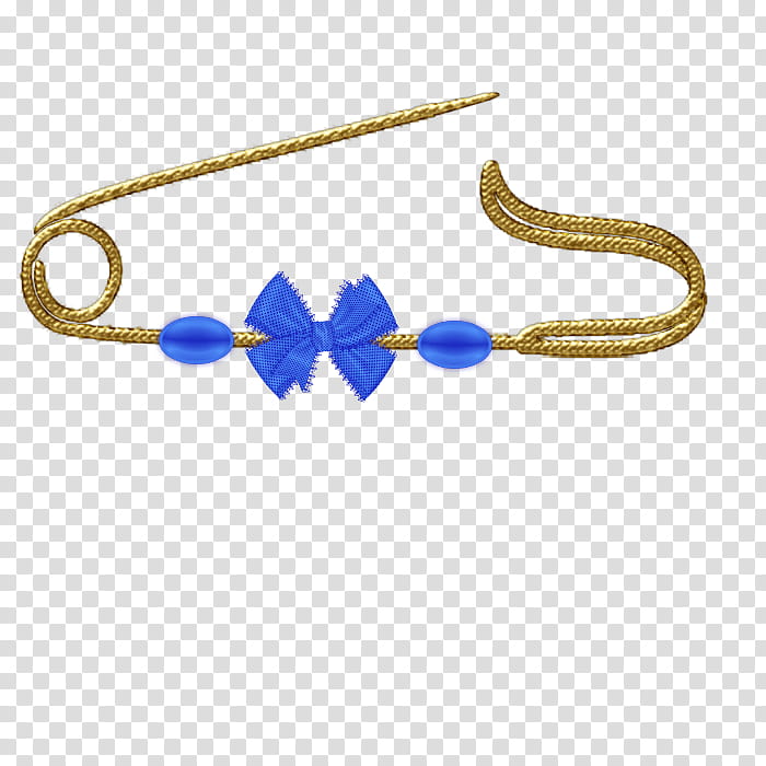 gold and blue safety pin illustration transparent background PNG clipart