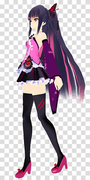 girl anime character transparent background PNG clipart thumbnail