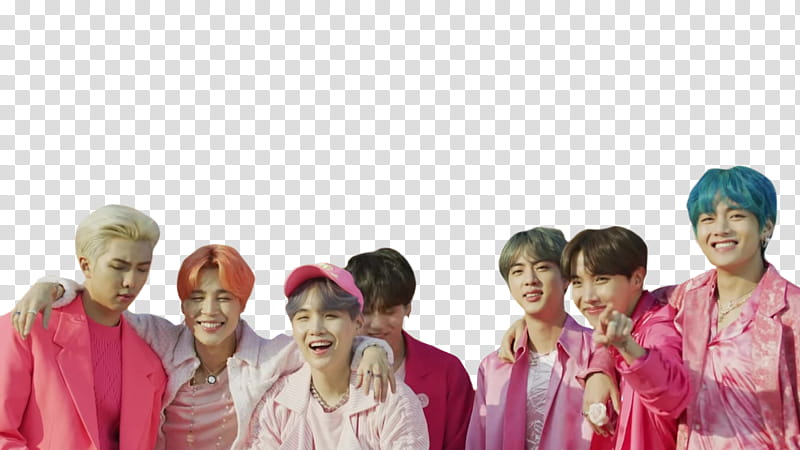 BTS [ boy with luv  ] transparent background PNG clipart
